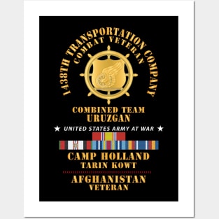 1438th Trans Company - Camp Holland Afghanistan Vet w AFGHAN SVC X 300 Posters and Art